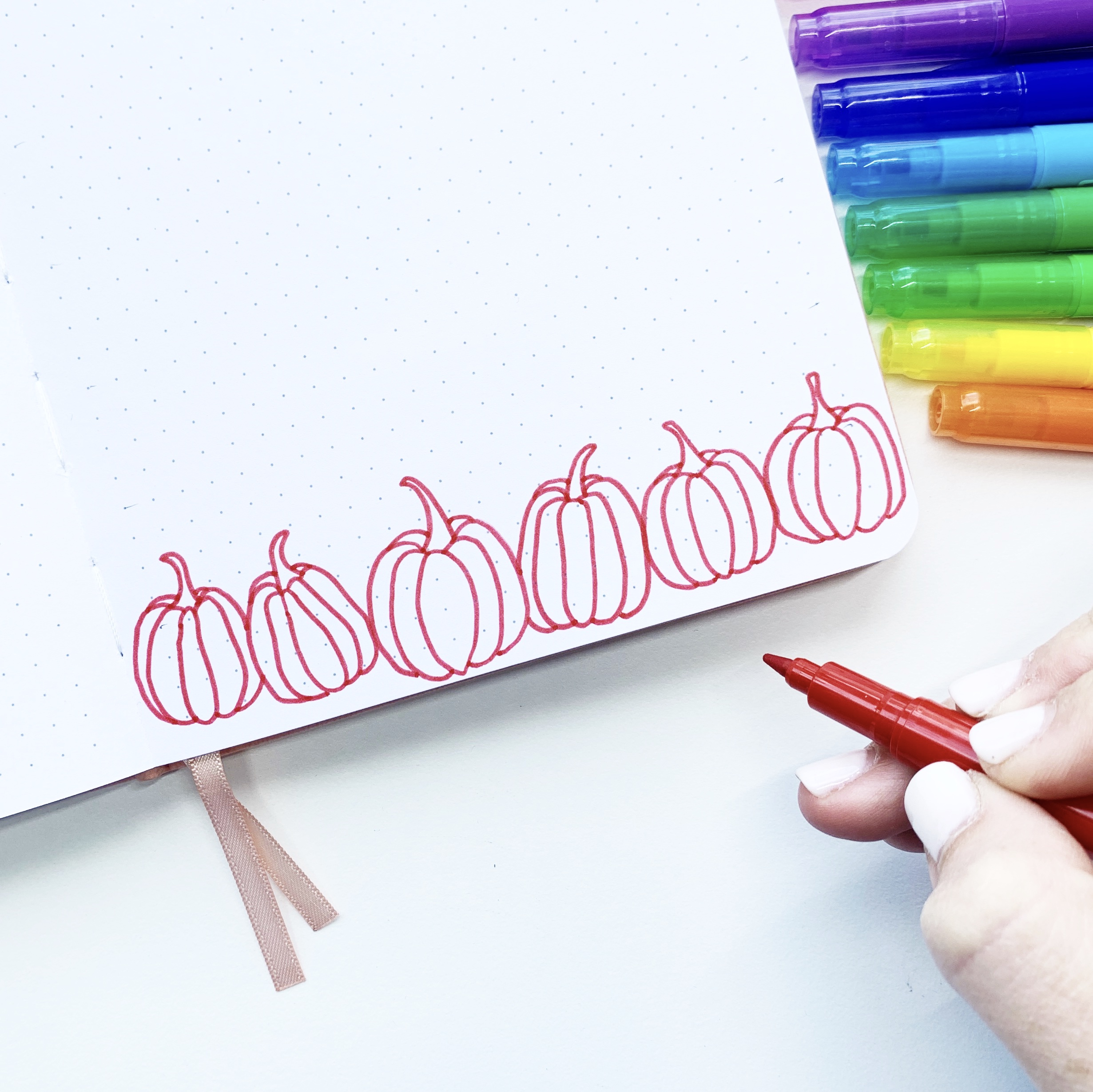 Learn how to create a Halloween Rainbow Pumpkin Pattern Page with Adrienne from @studio80design!