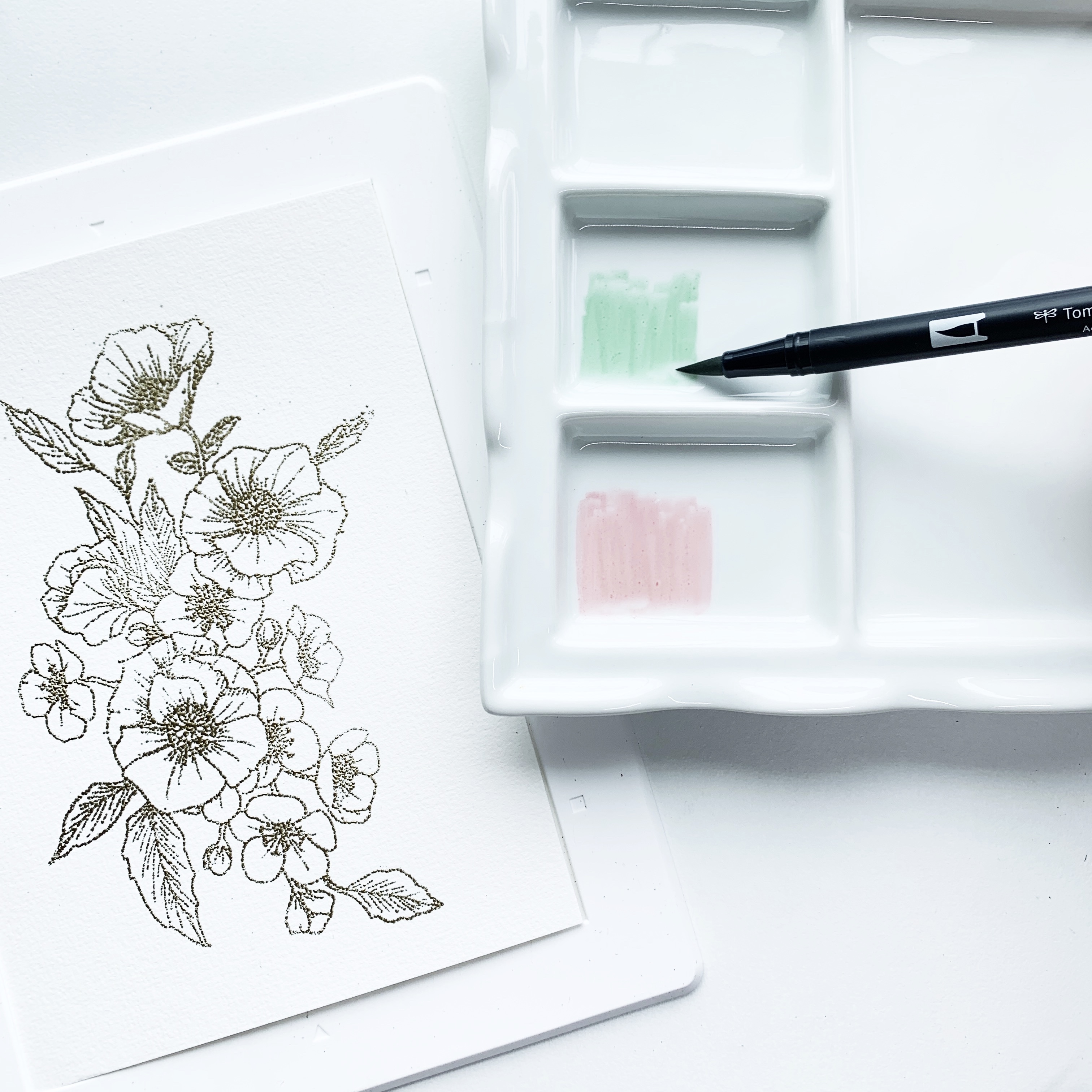 Learn how to embellish clear stamps with Adrienne from @studio80design!