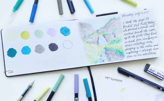 Using Scrapbook Paper in Your Traveler's Notebook - Tombow USA Blog