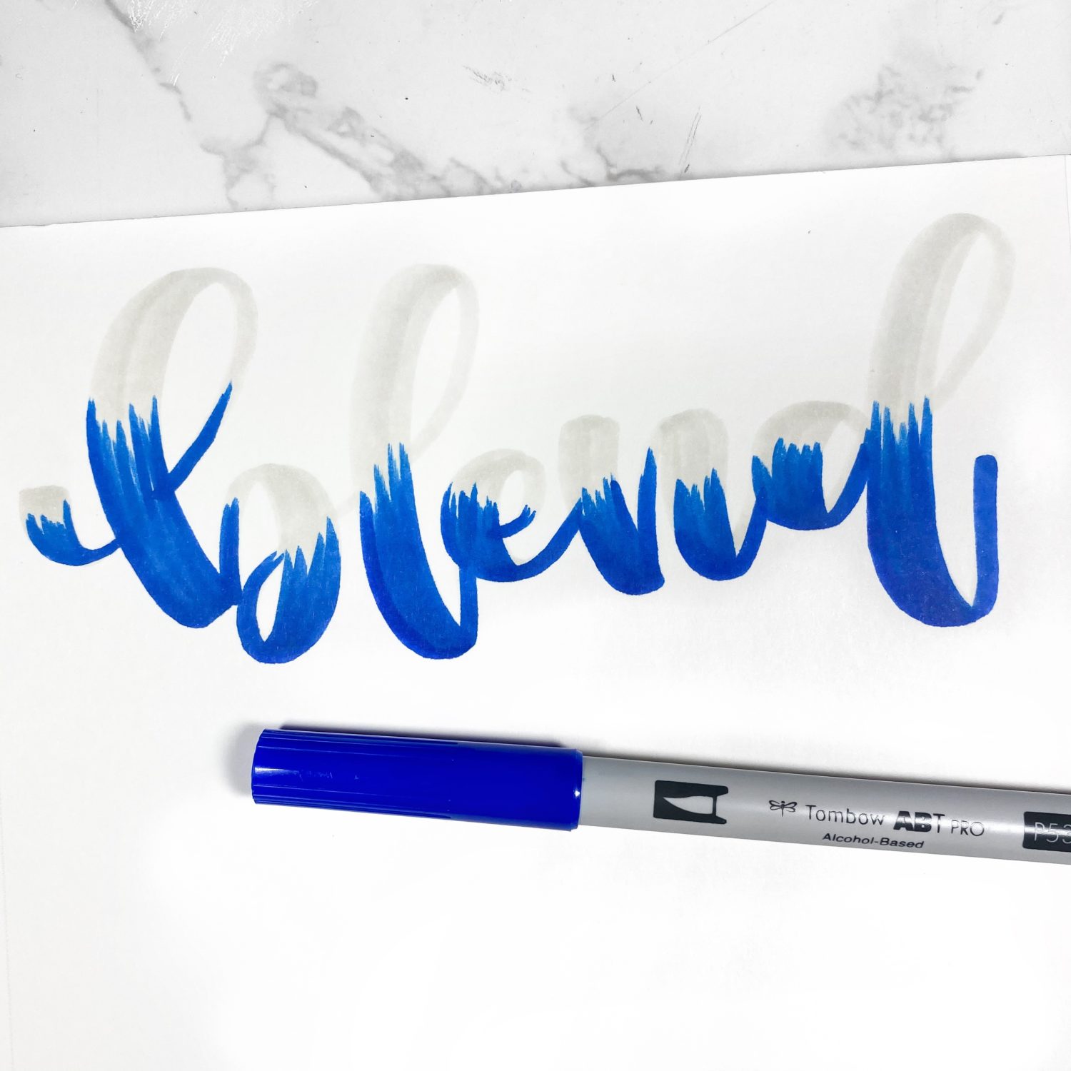 Blended Lettering With Dual Brush Pens - Tombow USA Blog