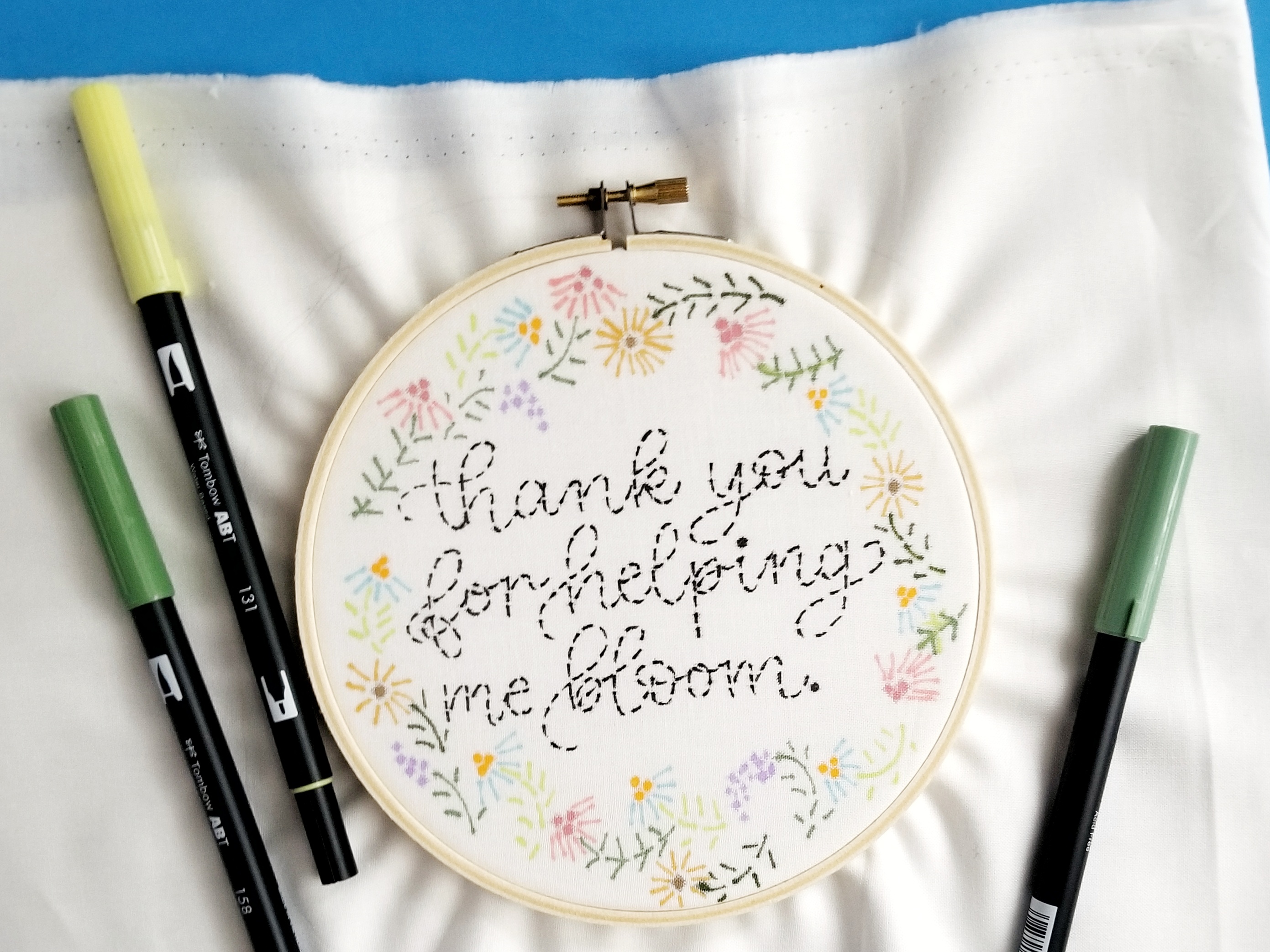 The Beauty of Lettering Quote Pad & Faux Embroidery Technique – Kelly  Creates