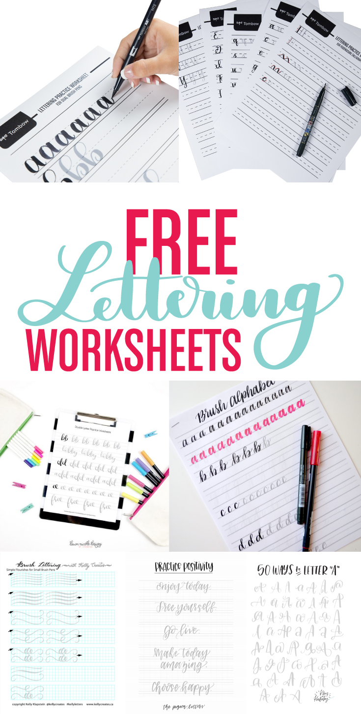 6 Resources For Free Lettering Worksheets Tombow USA Blog