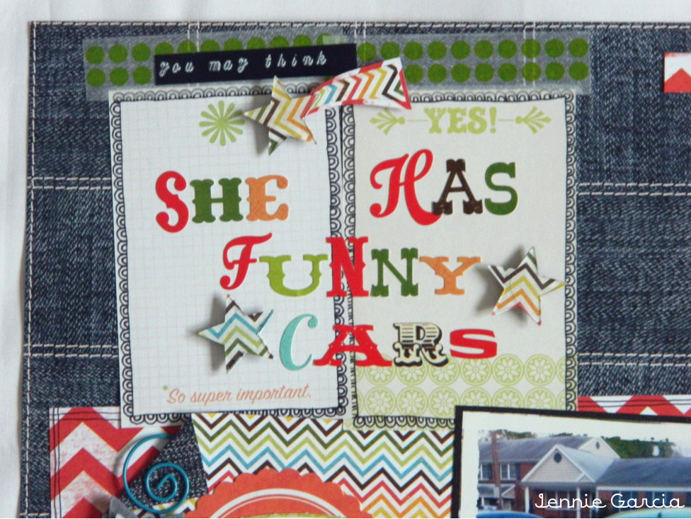 She Has Funny Cars Layout By Jennie Garcia Tombow USA Blog