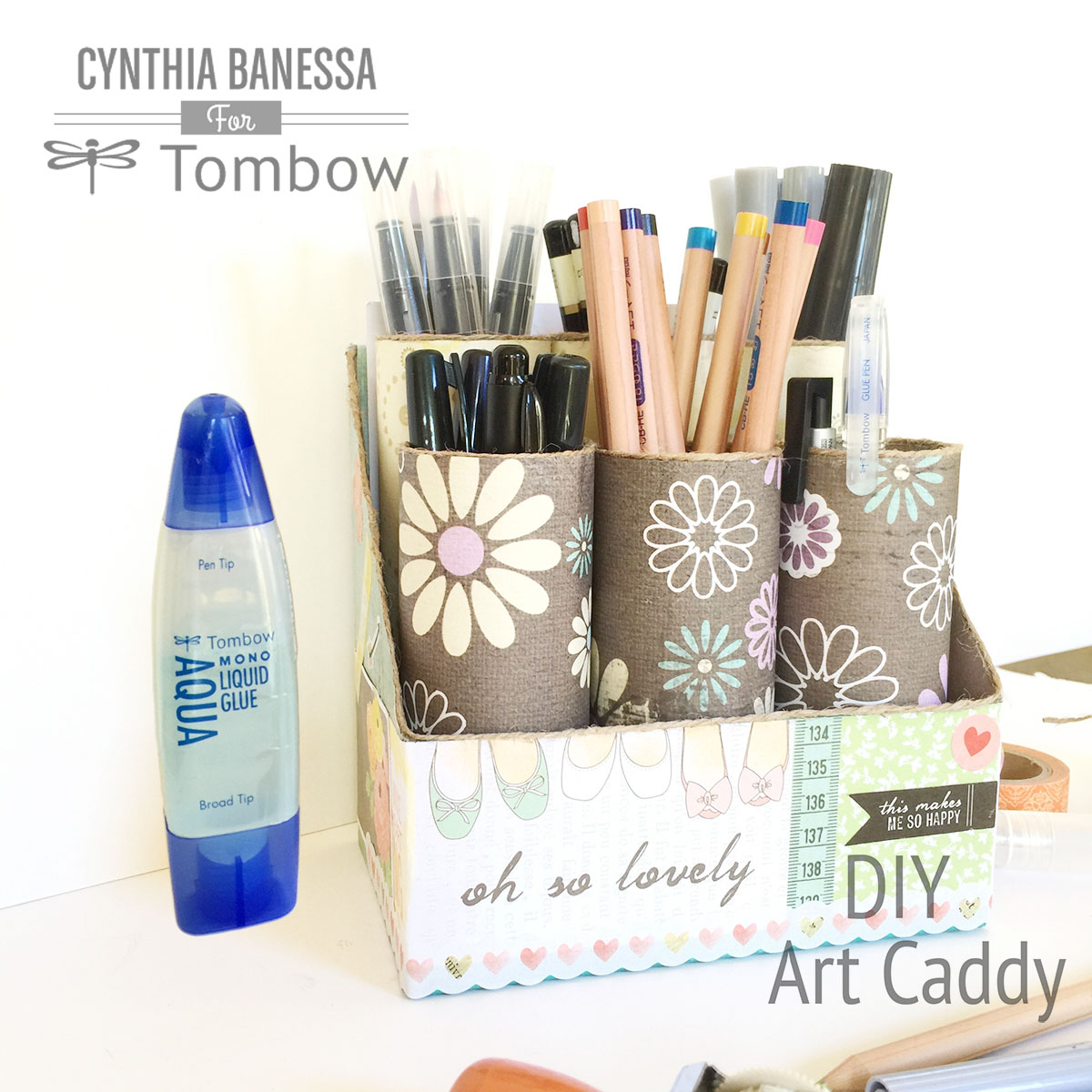 Get organized create DIY art caddy