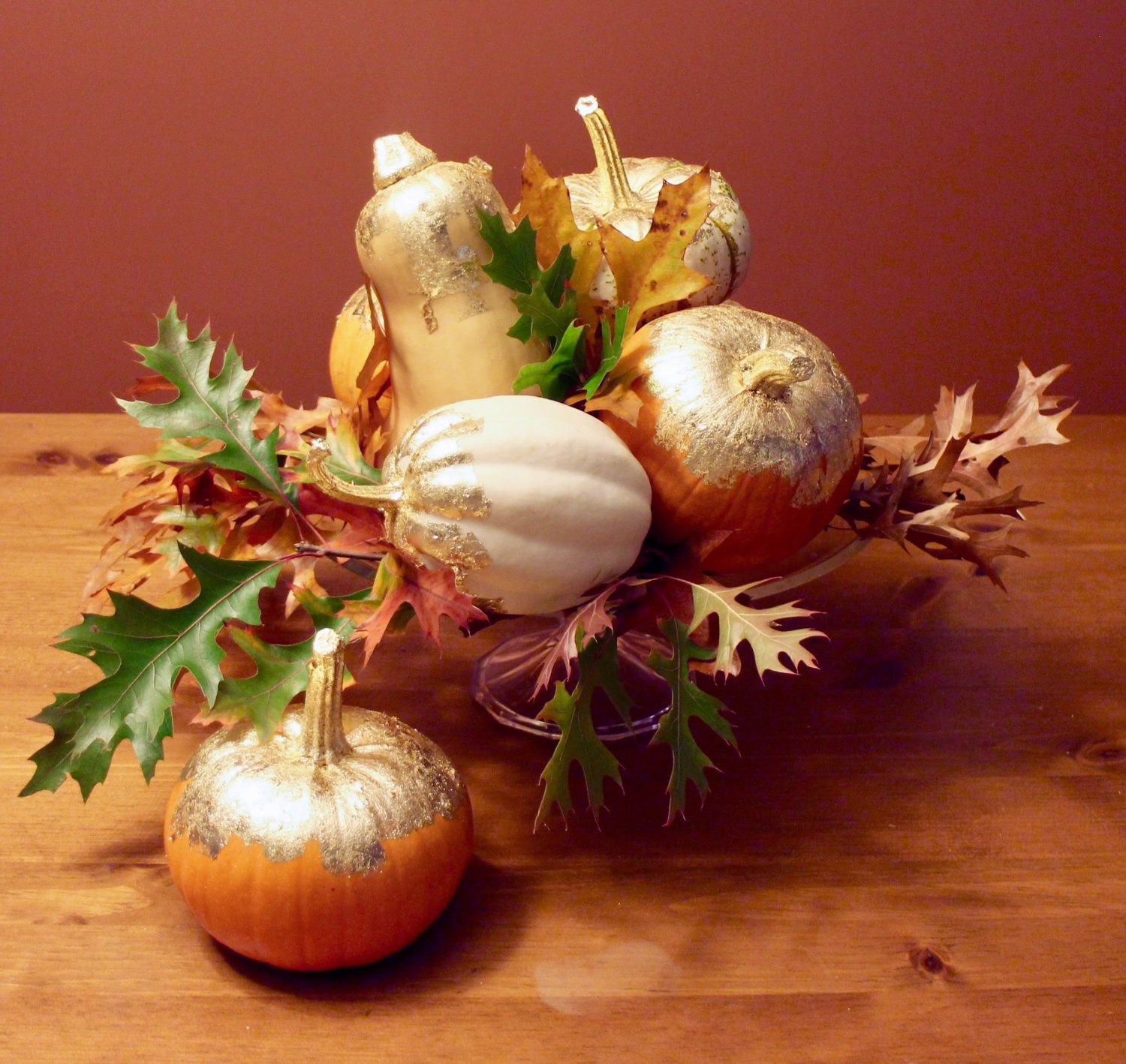 Golden Table Decor