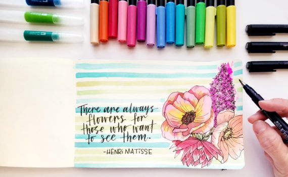 How to Paint like Bob Ross Using Dual Brush Pens - Tombow USA Blog