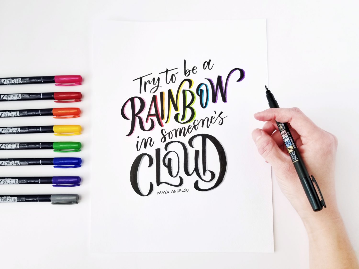 5 P's of Brush Calligraphy and Hand Lettering - Tombow USA Blog