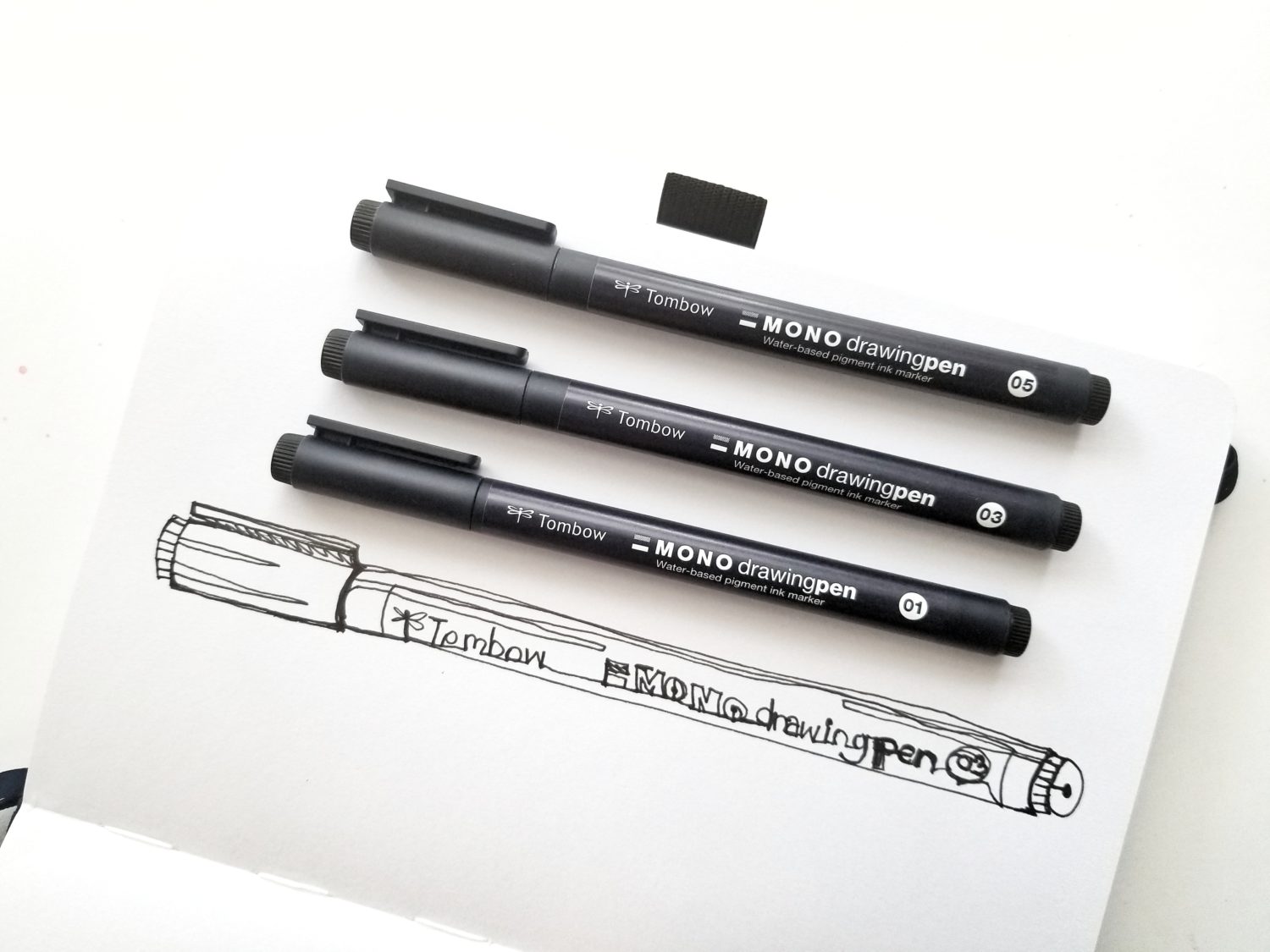 Use @tombowusa MONO Drawing Pens for continuous line drawing with @graceannestudio!