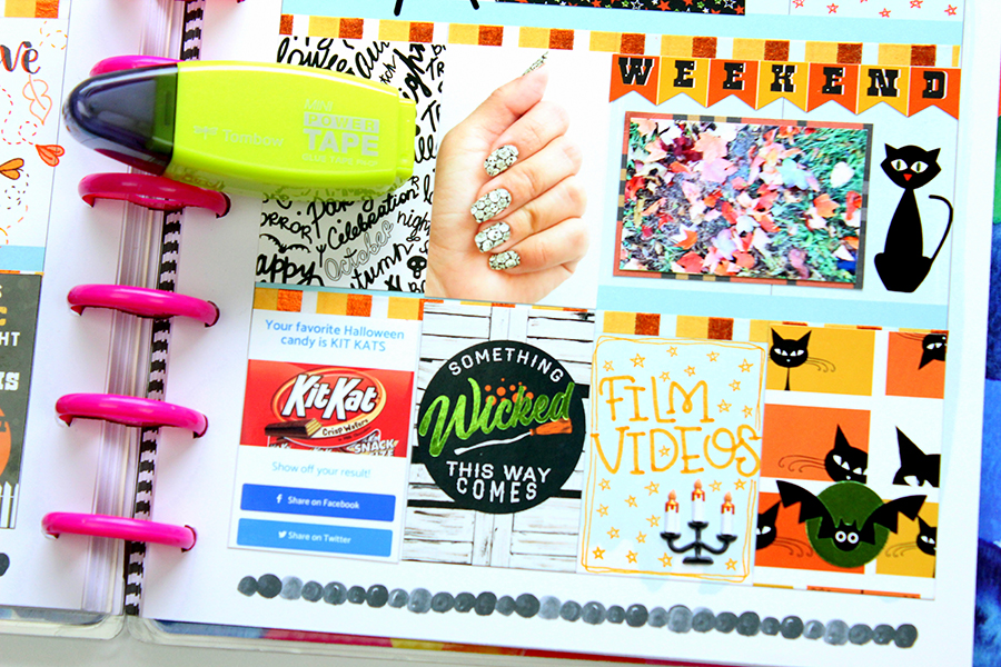 Halloween Planner Pages with Paper House and @tombowusa by @jenniegarcian