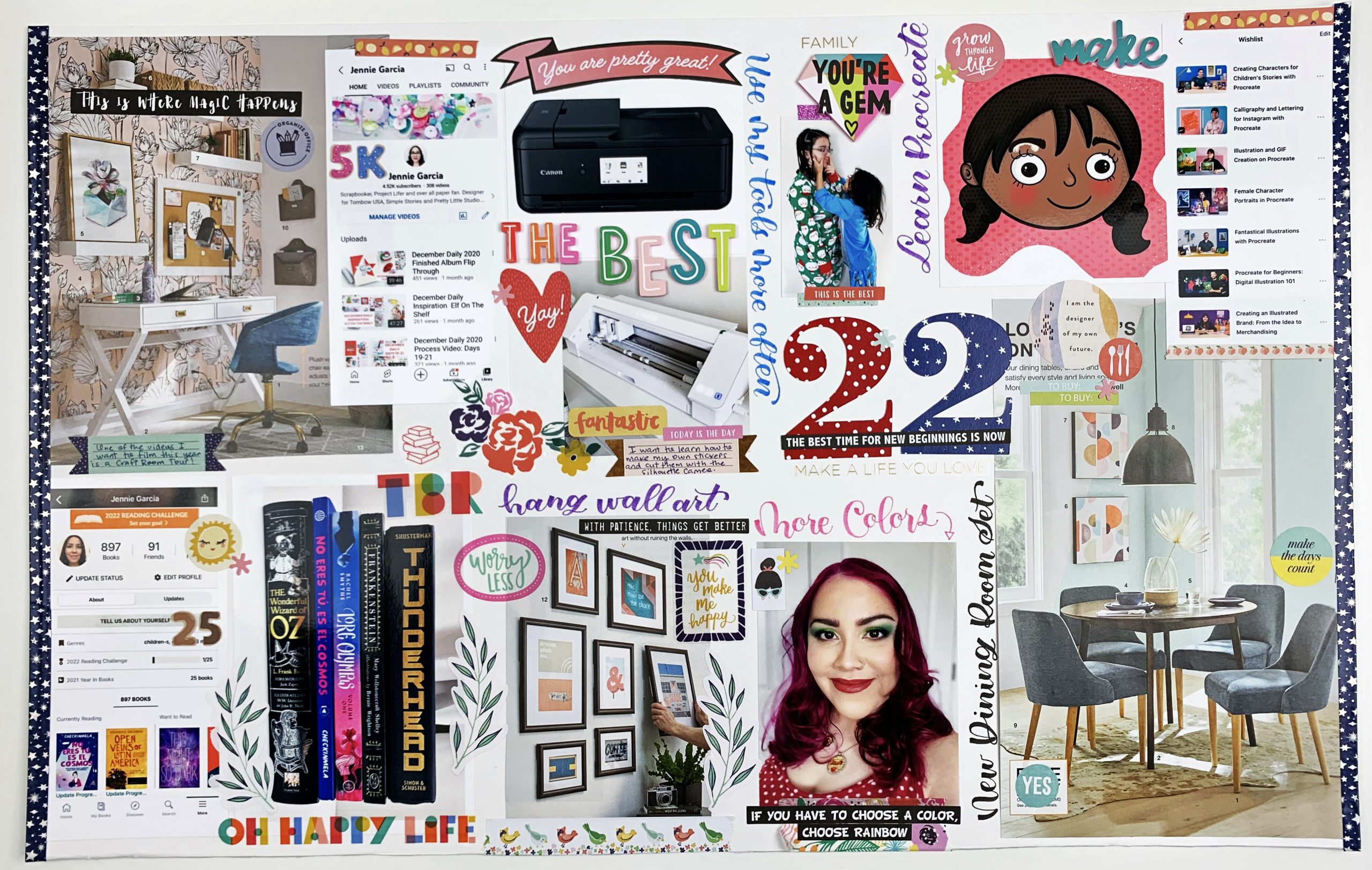 The Vision Board Book: Create Your Vision Board in a Book