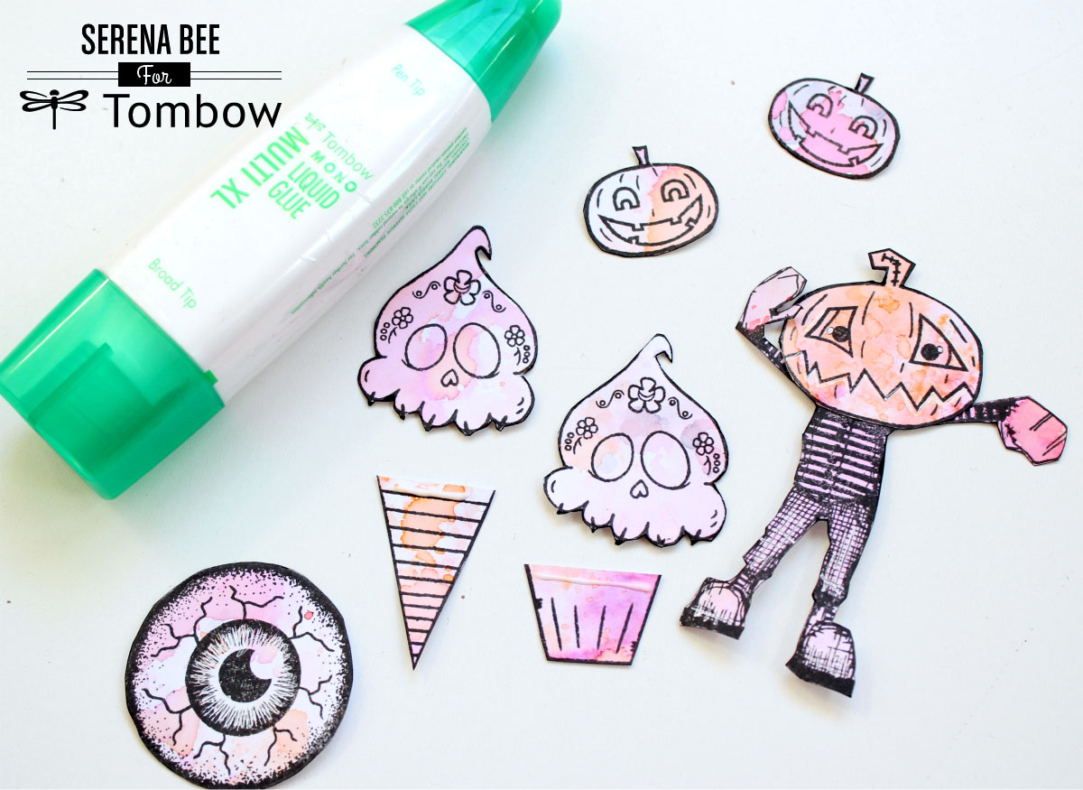 Watercolor Halloween Tags By Serena Bee