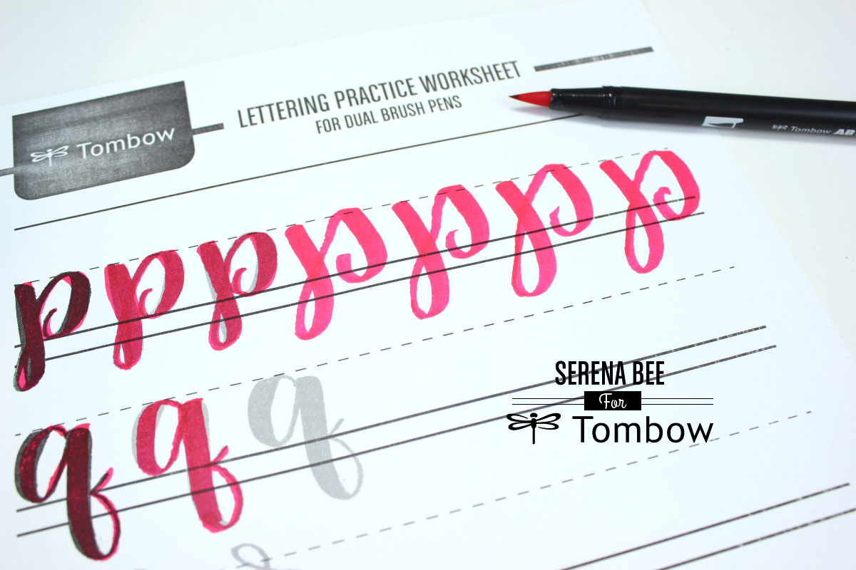 My lettering story using New Tombow lettering sets