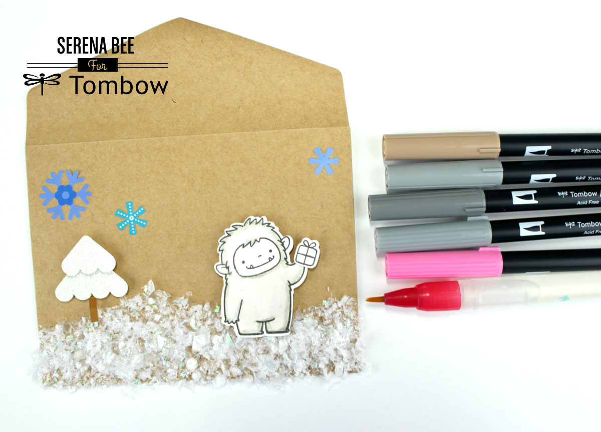 3 Christmas Envelope Card Ideas By Serena Bee