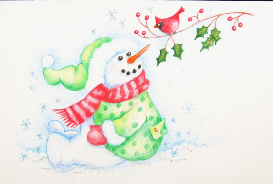 snowman sketches