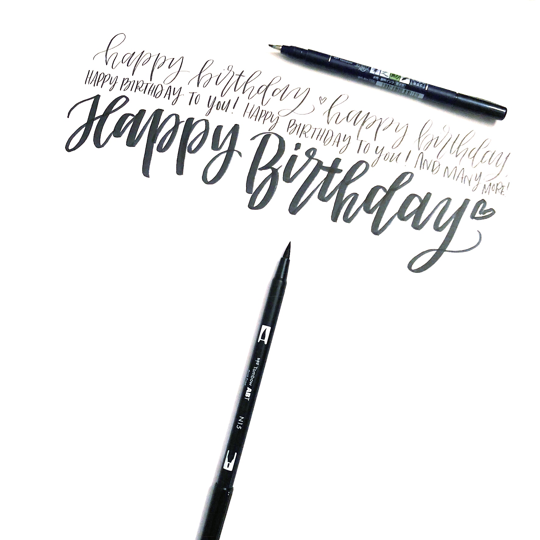 Lauren Fitzmaurice of @renmadecalligraphy and renmadecalligraphy.com shows you 3 simple birthday crafts that can be made with amazing products from TombowUSA.com.