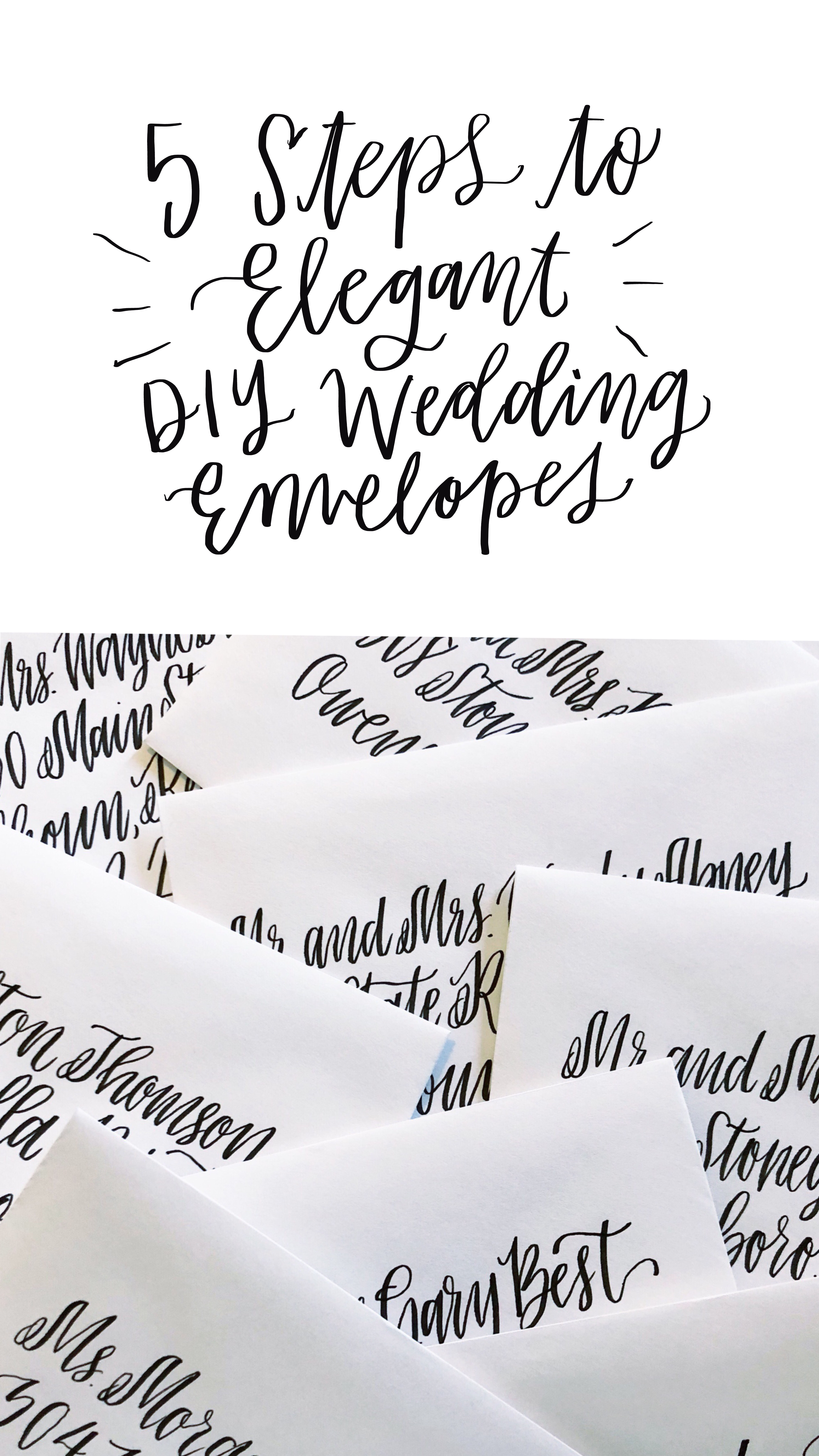 5 Steps to Elegant DIY Wedding Envelopes - Tombow USA Blog