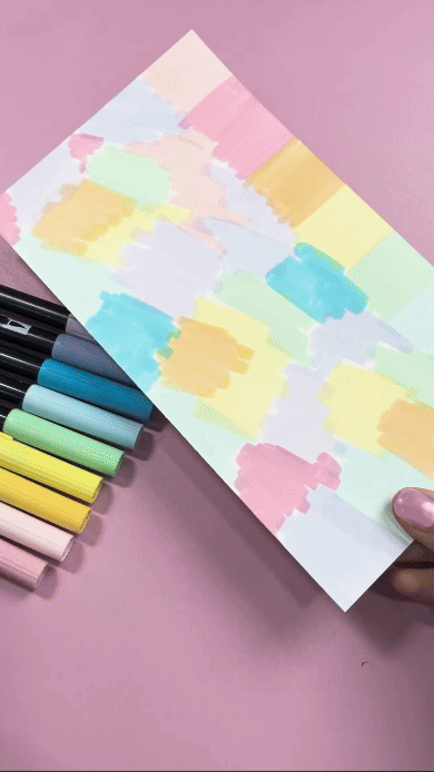 rainbow paper pastel pattern