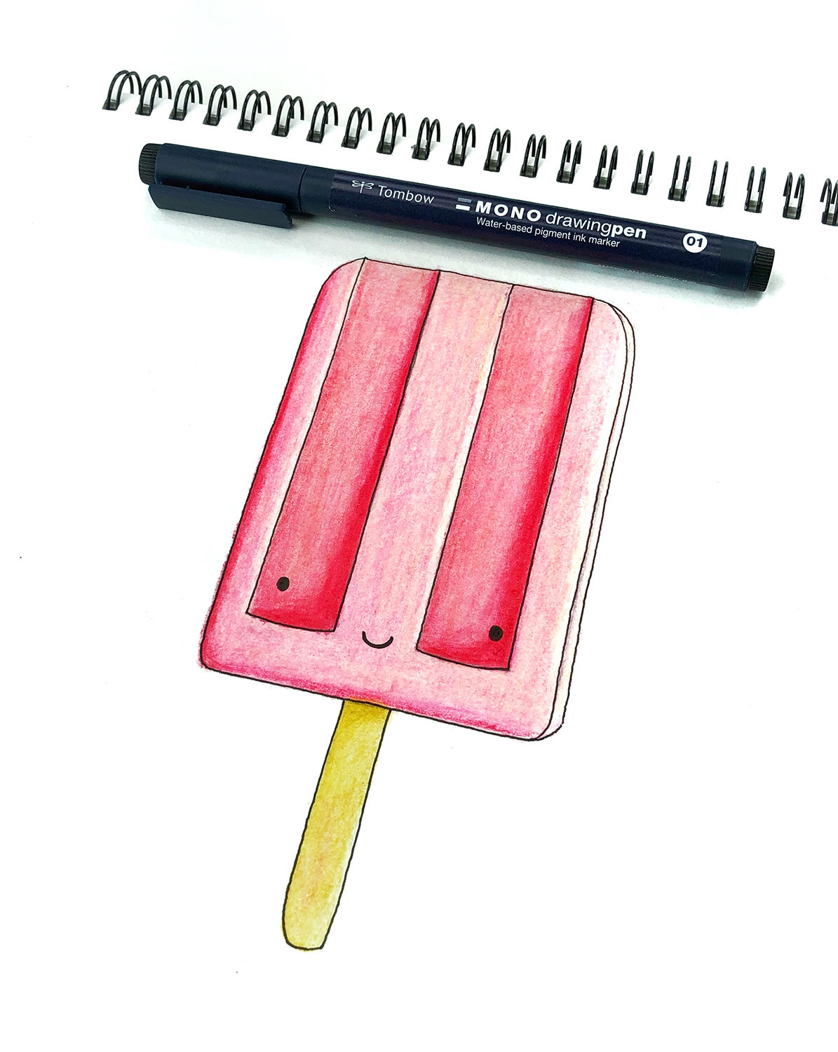 How to Draw a Colored Pencil Popsicle Tombow USA Blog