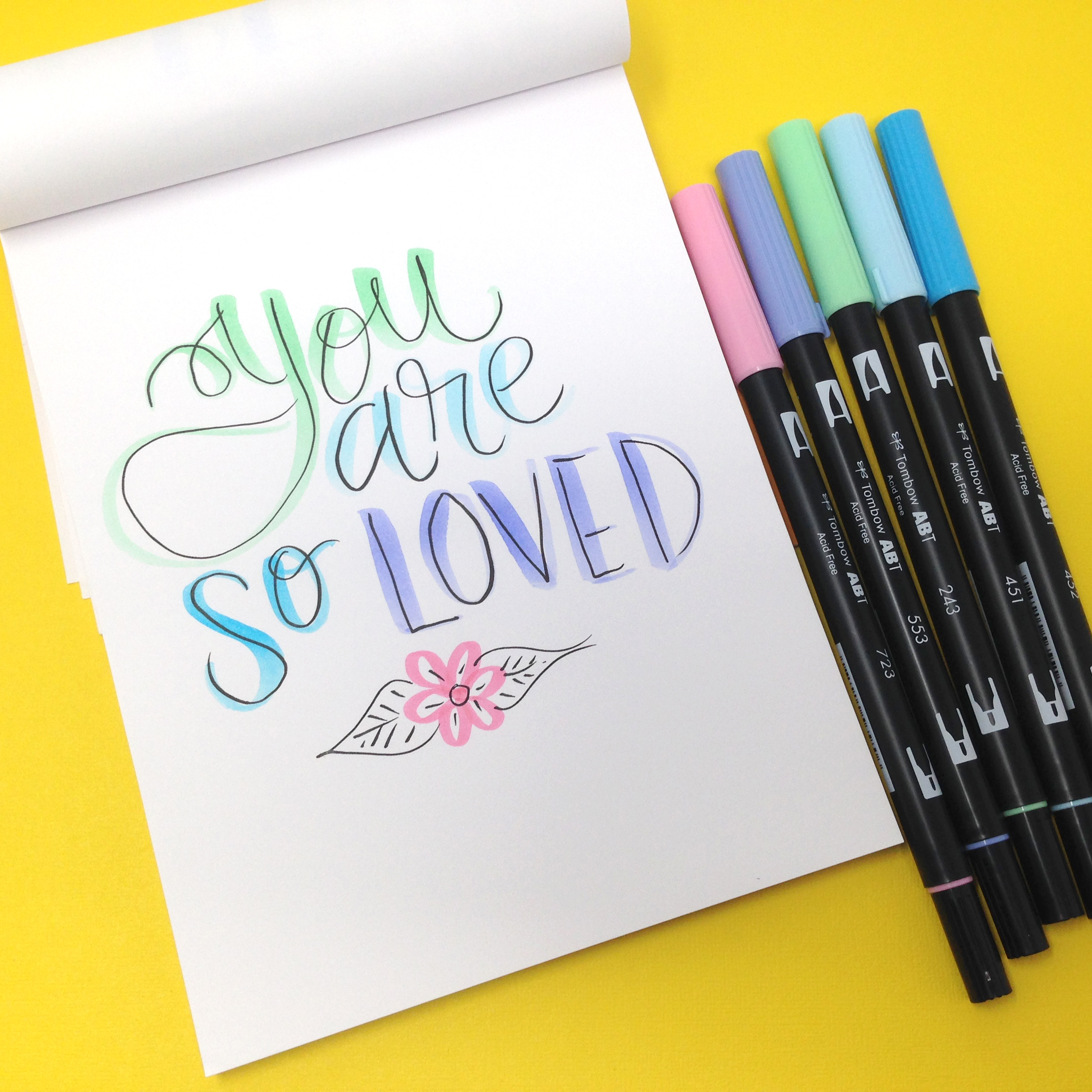 lettering-tips-using-the-pastel-dual-brush-pens-tombow-usa-blog