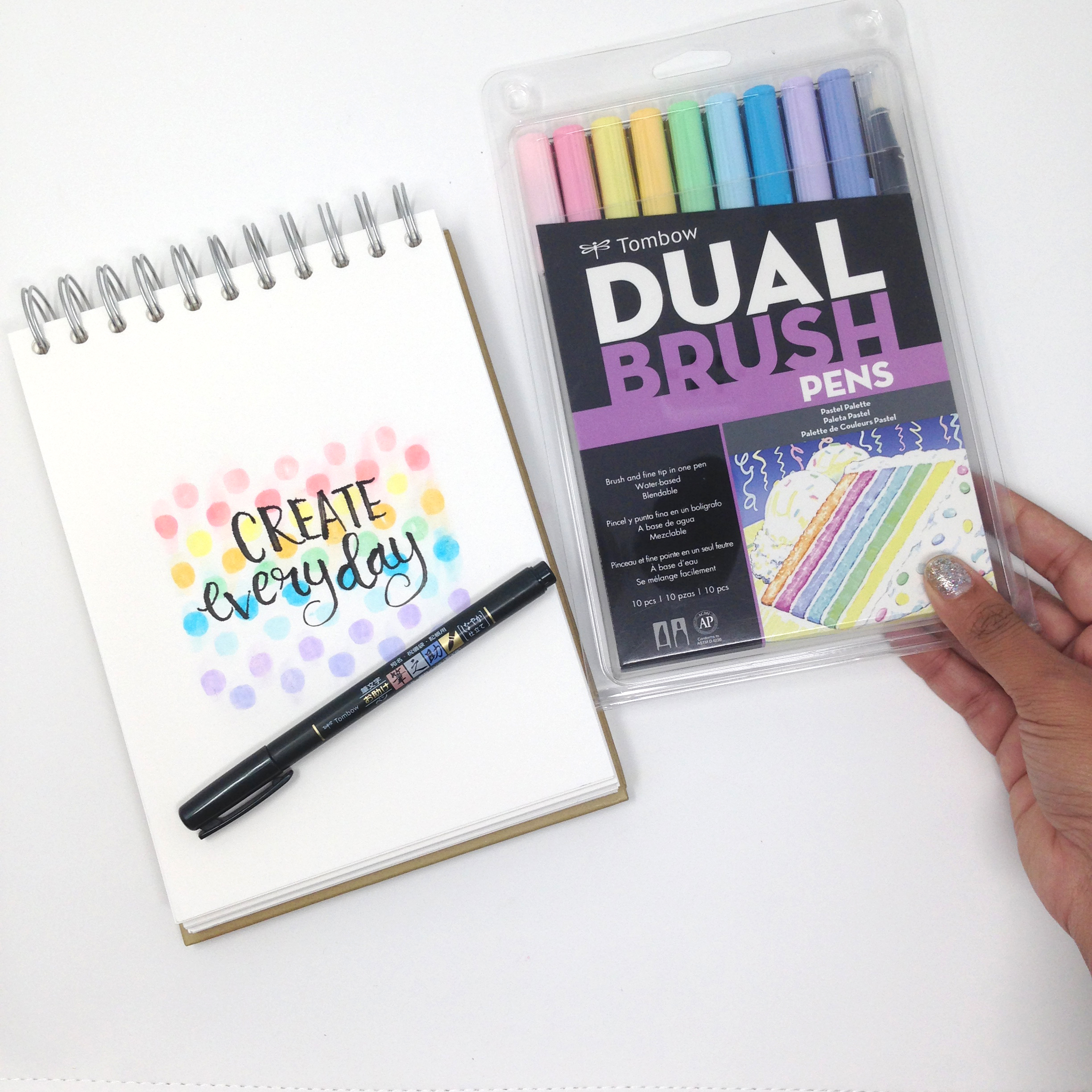 Tombow : Art Dual Blendable Brush Pens : Set of 18 : Pastel Colour - Tombow  : Dual Tip - Tombow - Brands