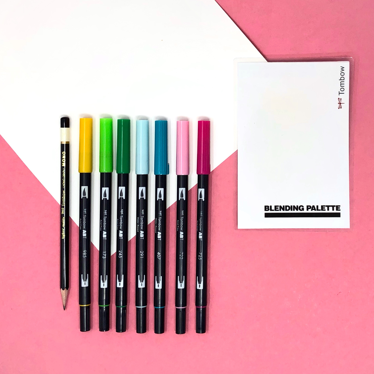 Tombow Brush Lettering Tutorial: How to Blend Tombow Markers