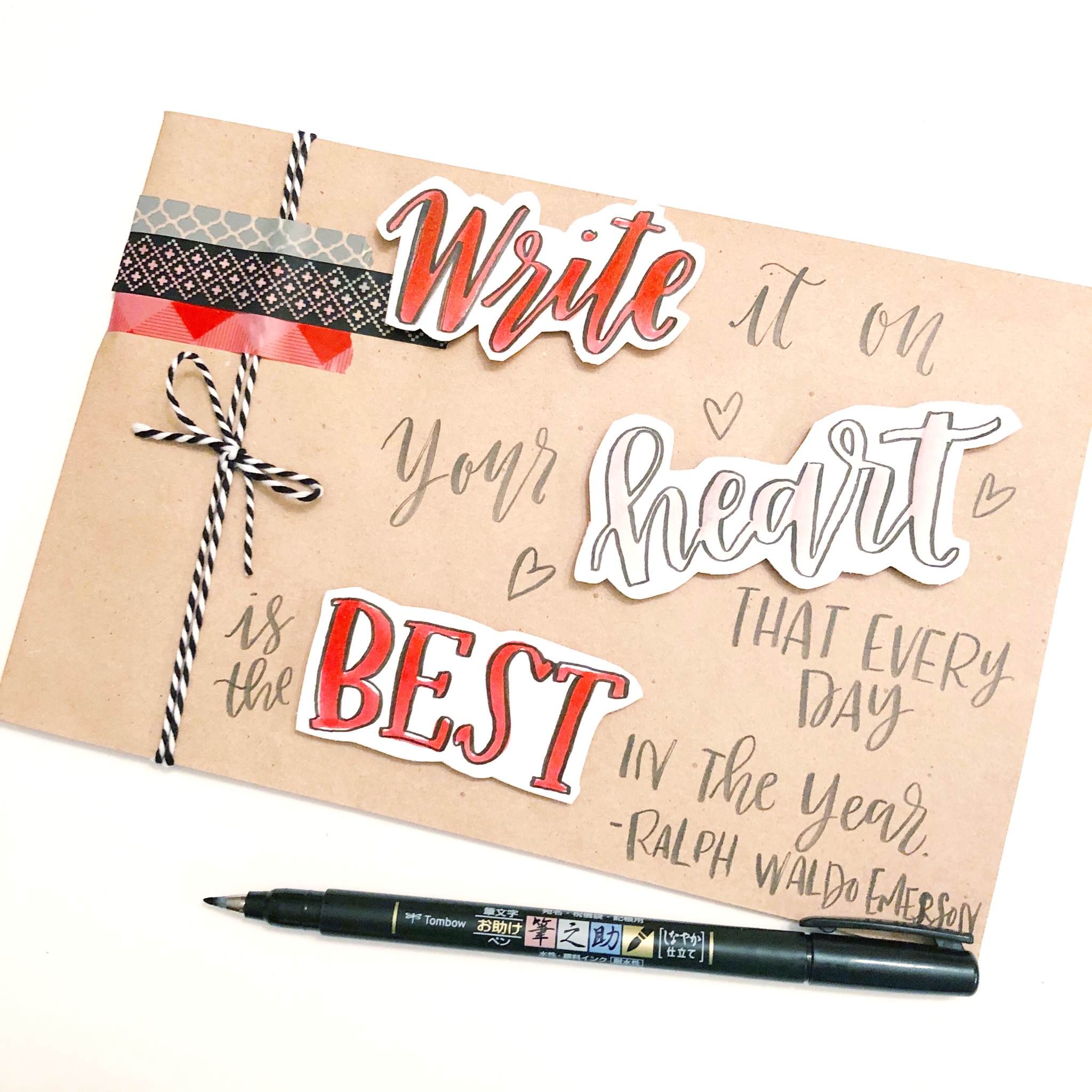 Lauren Fitzmaurice kicks off 2018 helping you set goals with a creative step by step project. Using the best lettering tools and adhesives from Tombow USA, write down your goals and inspire yourself to take action toward your dreams. For more lettering goodness, tips and tricks, check out renmadecalligraphy.com or @renmadecalligraphy on instagram.