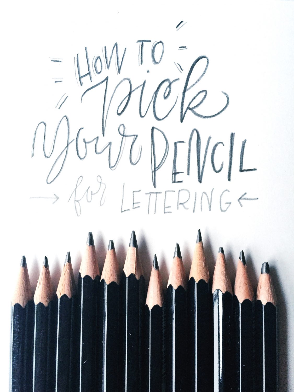 How to Pick Your Pencil for Lettering - Tombow USA Blog