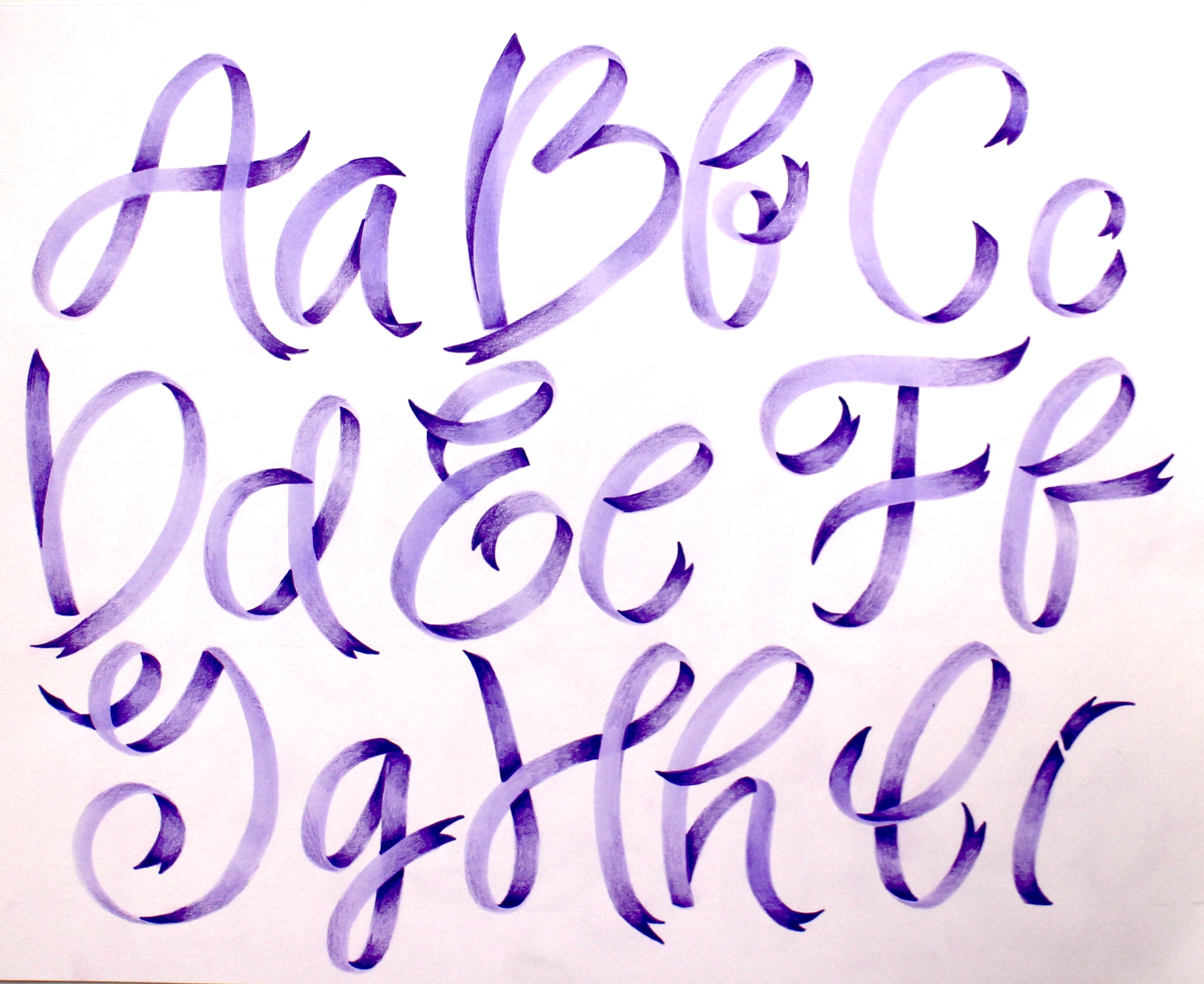 Ribbon Lettering with the New Pastel Dual Brush Pen Set - Tombow USA Blog