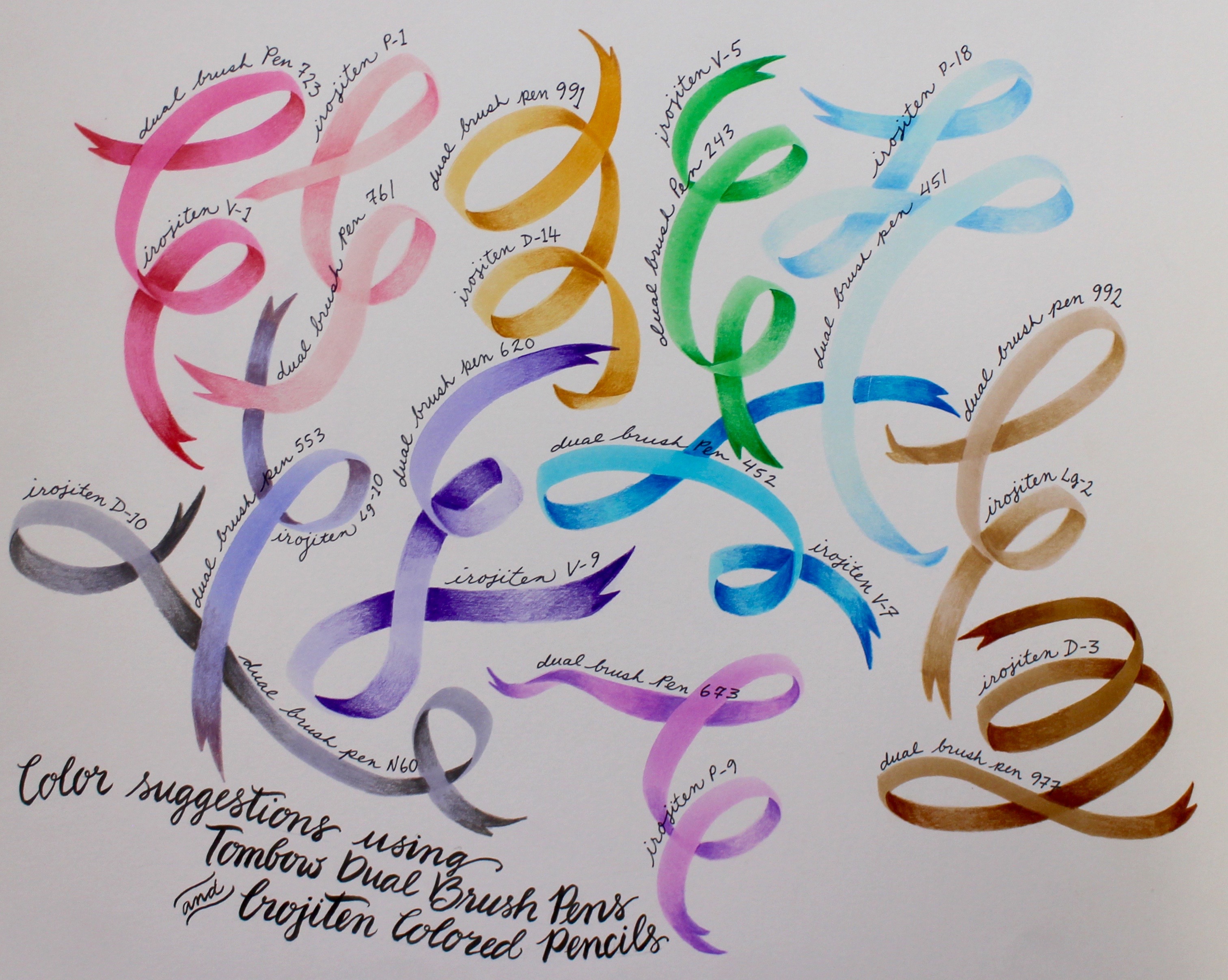 Lettering Tips using the Pastel Dual Brush Pens - Tombow USA Blog