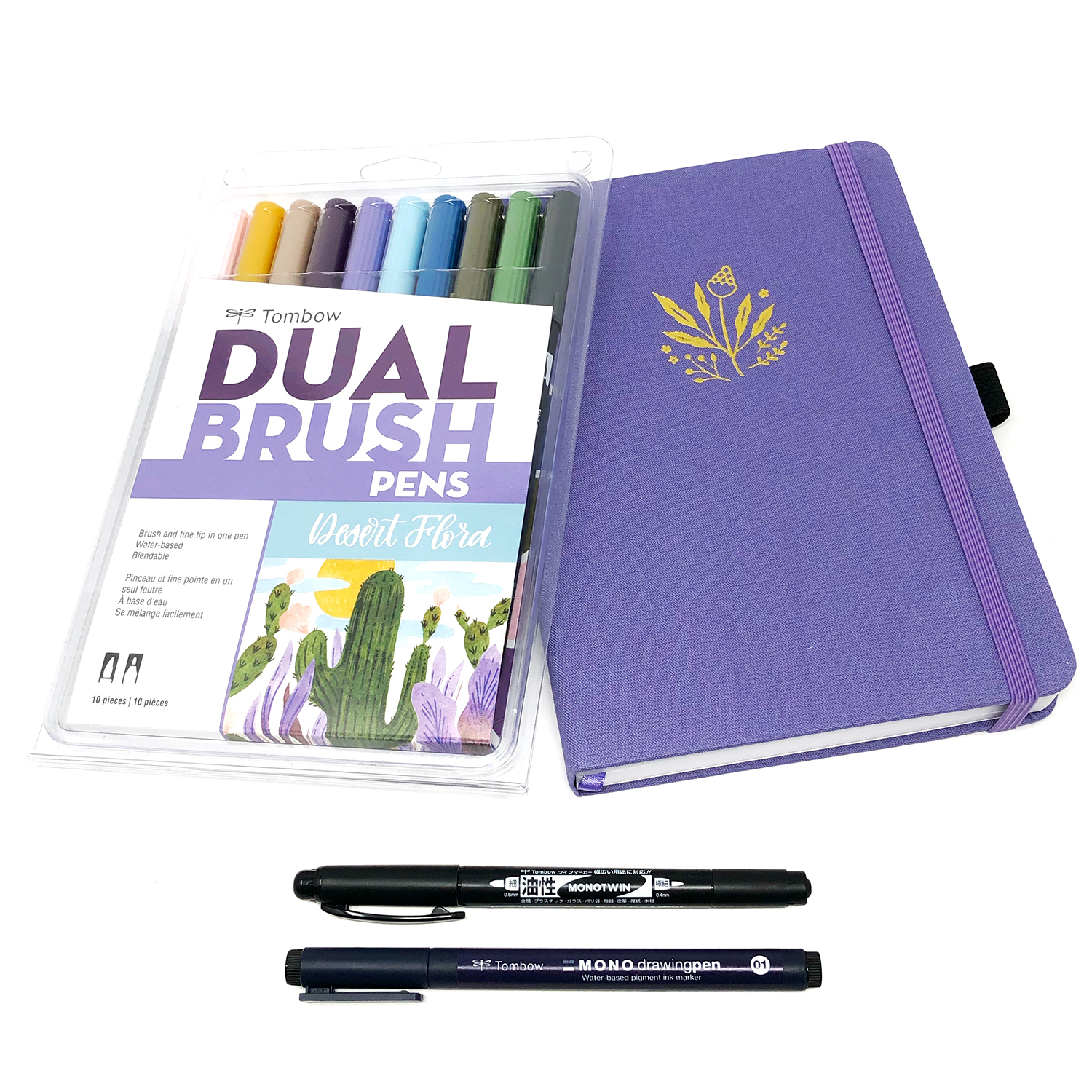 Tombow Dual Brush Pen Set, 10 Desert Floral