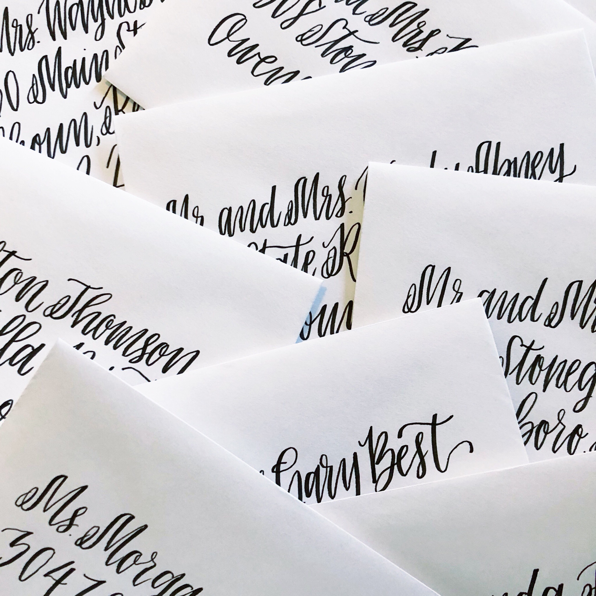 Lauren Fitzmaurice of @renmadecalligraphy takes you step by step through creating elegant wedding envelopes using brush calligraphy and lettering supplies from TombowUSA.com.