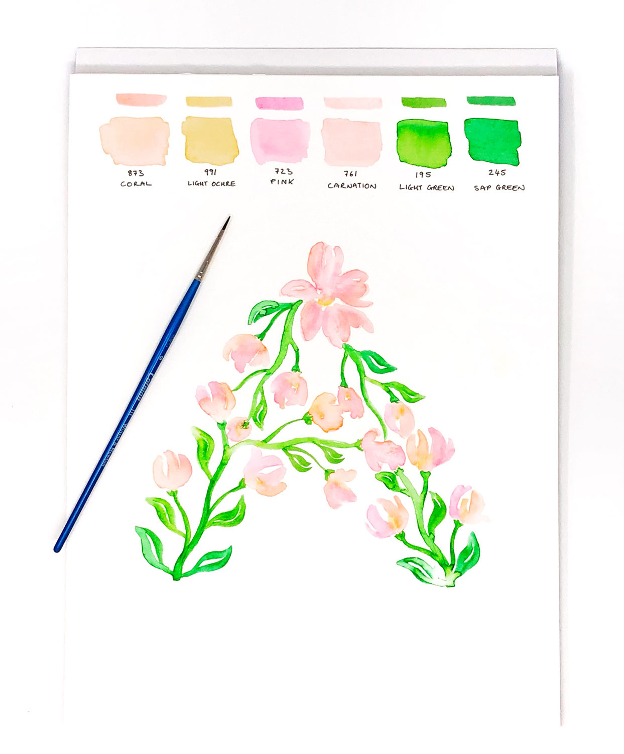 Spring Letters with Dual Brush Pens by Jessica Mack on behalf of Tombow