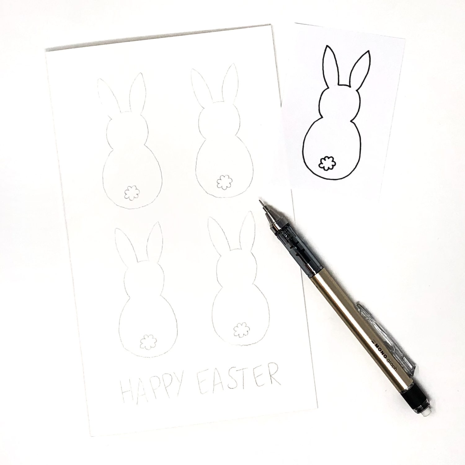 Watercolor Easter Card with Tombow Dual Brush Pens by Jessica Mack on behalf of Tombow