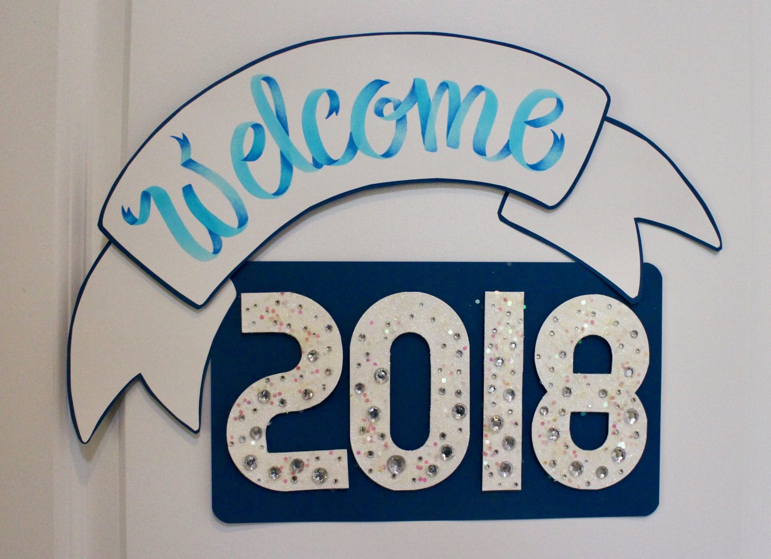 @mariebcreates #tombow #tombow2017dt finished New Years Welcome sign