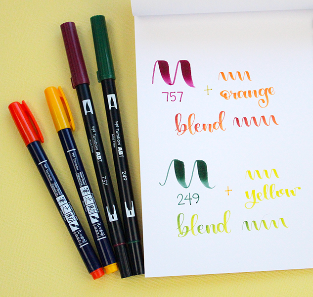 Tombow ABT Dual Brush Pens - Sunset Colours (Pack of 12)
