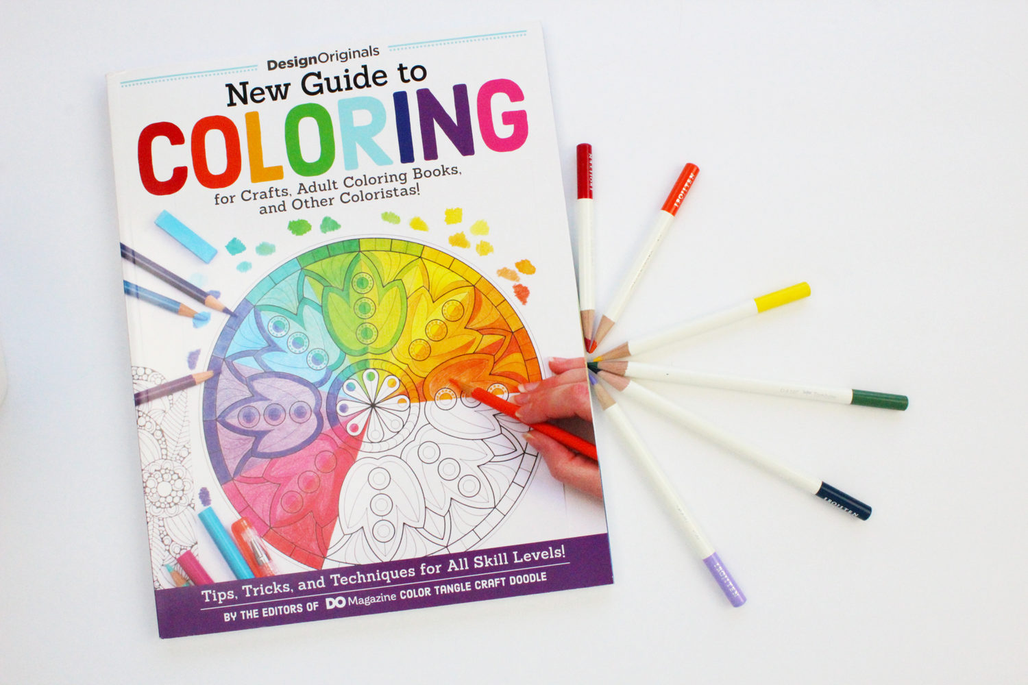 How to use colored pencils on adult coloring books. 