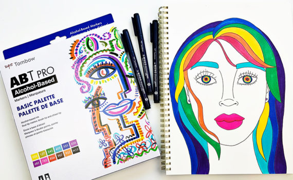 5 Tombow Products To Use When You Only Have a Few Minutes for Art #tombow #tombowusa #tombowproducts