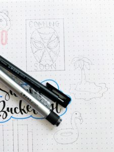 One way to make lists more fun is to add little doodles. Use pencil first! #tombow