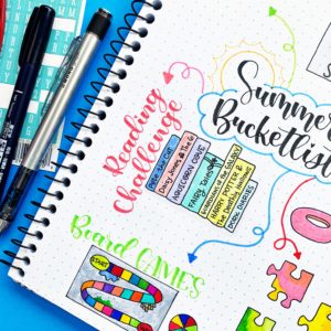 Use stickers, stamps and doodles to spice up your lists! #tombow