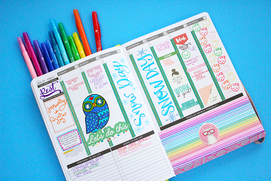 Learn 5 easy ways to use the Tombow TwinTone Dual Tip Markers on your planner! #tombow #planner