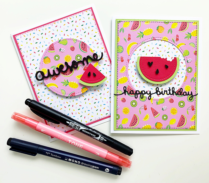 In this post, you'll learn how to use my 6 favorite Tombow Adhesives for Cardmaking.  #tombow #cardmaking