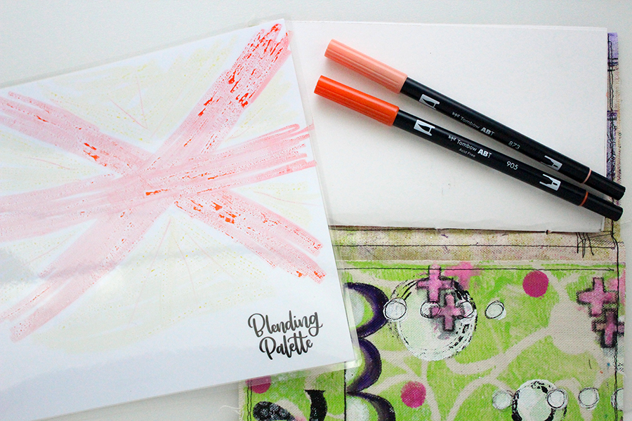 Create easy art journaling with photos using the Tombow Dual Brush Pens. The inspiration behind this page was Pantone's Color of the Year, Living Coral. #tombow #artjournaling