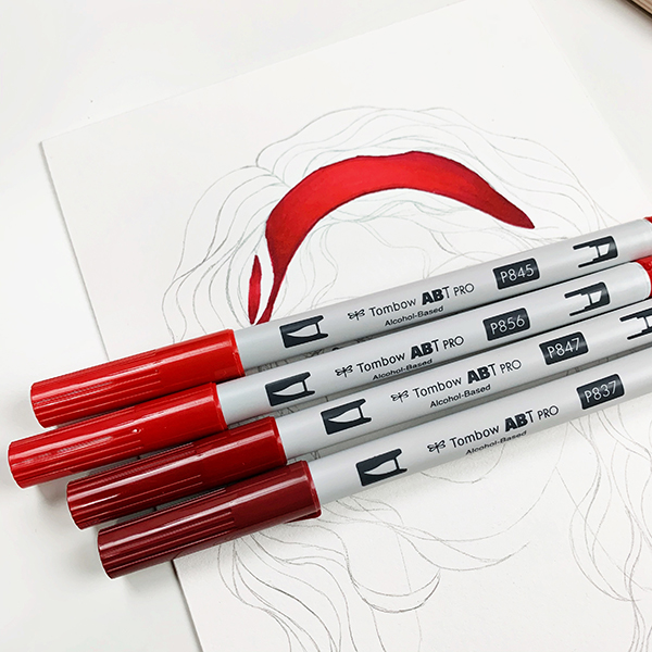 Tombow ABT Pro Alcohol Based Markers Coloring Tutorial