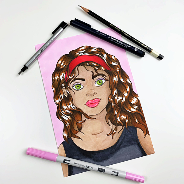 Alcohol Marker Portrait Lesson - Best Alcohol Marker Techniques