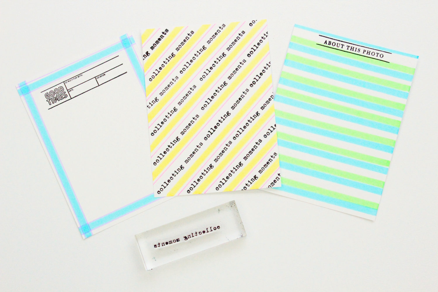 Check out how to make these bright DIY Pocket Cards with the NEW Tombow MONO Edge Highlighters #tombowusa