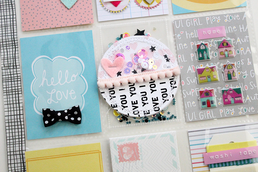 Share with scrapbook supplies with your friends using fun pocket letters. #tombow