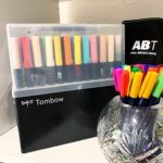 Tombow Dual Brush Pens can be stored horizontally or vertically. The Tombow Marker Case holds 108 Tombow Dual Brush Pens. #tombow #tombowdualbrushpens