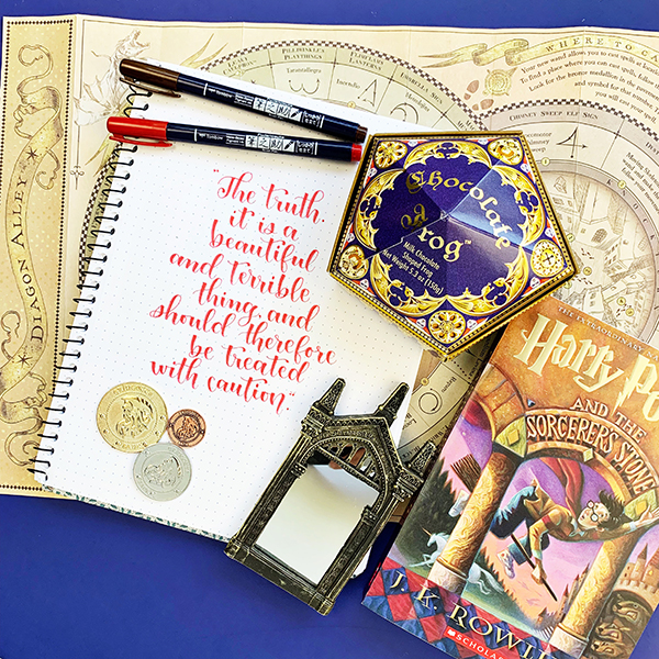 Harry Potter and the Basic Lettering Tips with Tombow USA! #tombow #harrypotter