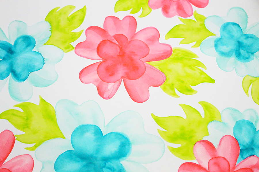 Step by Step Watercolor Tropical Flowers With Tombow Dual Brush Pens. #tombow #tombowusa