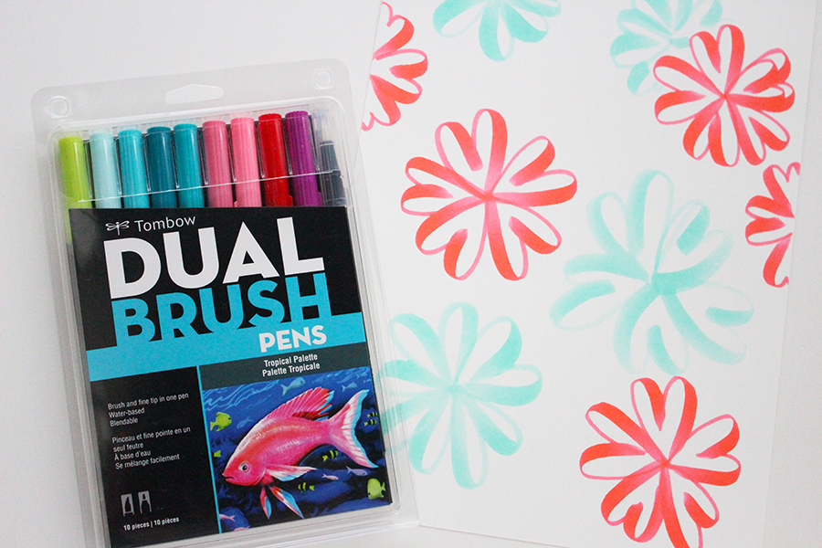 Watercolor Using Dual Brush Pens - Tombow USA Blog